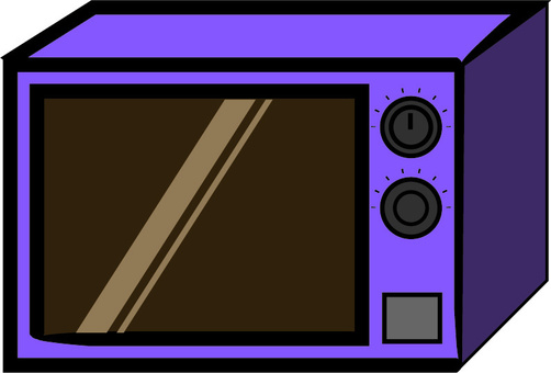 Illustration, microwave, range, warm, 