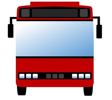 路線バス4 路線バス,乗合バス,バス,正面,ビジネス,ユニーク,オリジナル,車,乗り物,働くのイラスト素材