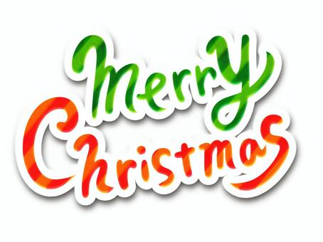 メリークリスマス　ロゴ文字 メリークリスマス,クリスマス,英語,手書き,ロゴ,挨拶,英字,文字,レタリング,12月のイラスト素材