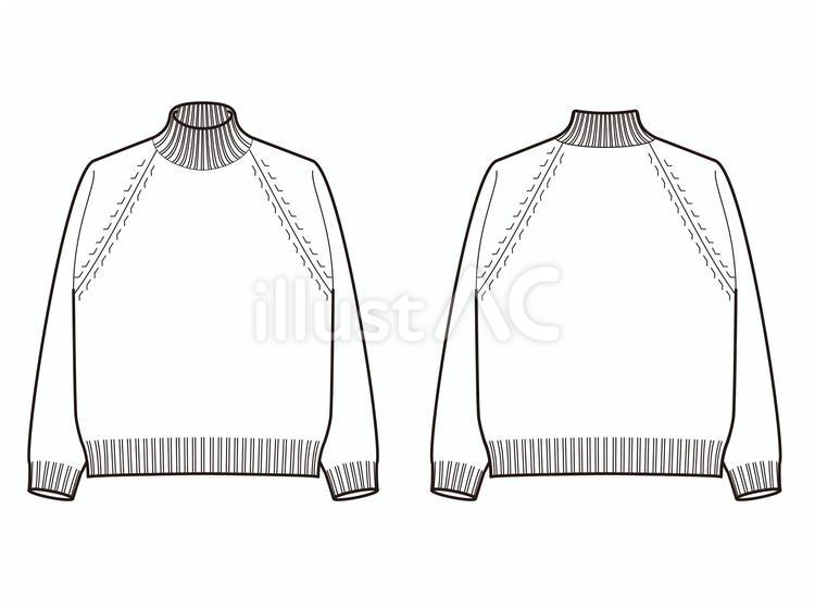 セーター　No17 絵型,セーター,ニットのイラスト素材