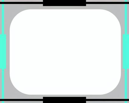 3色のフレーム 1 3色のフレーム 1 フレーム,シンプル,ミント,黒,グレーのイラスト素材