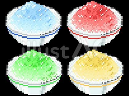 かき氷セット ドット絵
