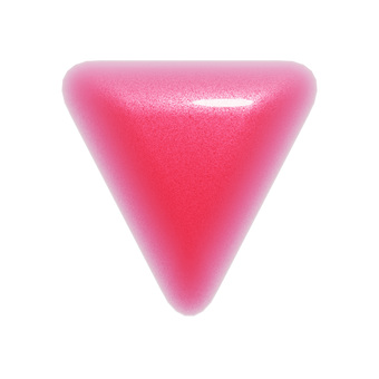 ぷっくりしたピンクの三角形の3Dアイコン 三角形,アイコン,3d,立体,マーク,可愛い,フェミニン,キュート,矢印,ぷっくりのイラスト素材