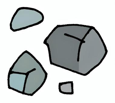 尖った石ころ 石ころ,岩石,石,砂辺,河原,河辺,川辺,鉱物,土石,土砂のイラスト素材