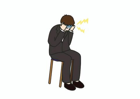 Illustration, headache, a human, sick, 
