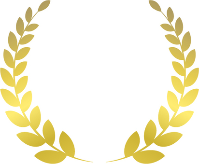 月桂冠 月桂冠,冠,かんむり,金,優勝,チャンピオン,お祝いのイラスト素材