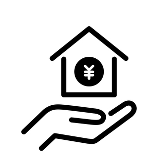不動産投資のアイコン 不動産投資のアイコン 不動産,投資,経営,建物,家,アイコン,円,お金,家賃,収入のイラスト素材