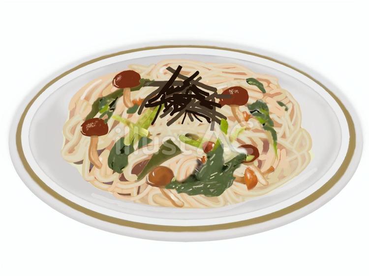 和風パスタ(2) 和風パスタ,パスタ,スパゲティのイラスト素材