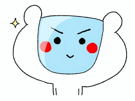 キリッとしたロボット ロボット,笑顔,可愛い,お知らせ用,宣伝用,pop調,手描き,挿絵,ワンポイント,素材のイラスト素材