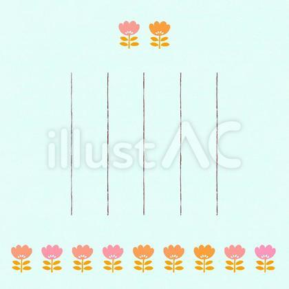 二段のお花のカード5