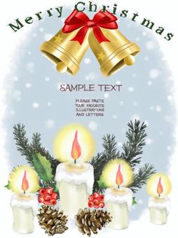 Christmas card, christmas, candle, candle, JPG and PNG