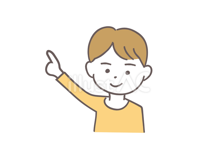 指差しman 指差し,指差す,男性のイラスト素材