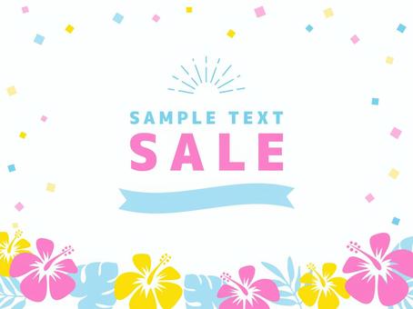 夏のSALEなどに使えるポップなフレーム