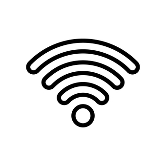 Wi-Fiのアイコン Wi-Fiのアイコン アイコン,アイコン単品,モノクロ,ベクター,wi-fi,インターネット,it,テクノロジー,接続のイラスト素材
