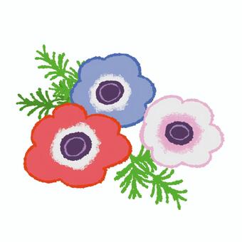 アネモネ② アネモネ,花,植物のイラスト素材
