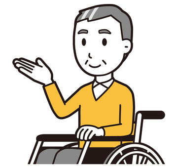 ニット中年男性(黄)-301-バスト