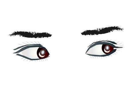 Eye collection 51, illustration, female, face, JPG and PNG