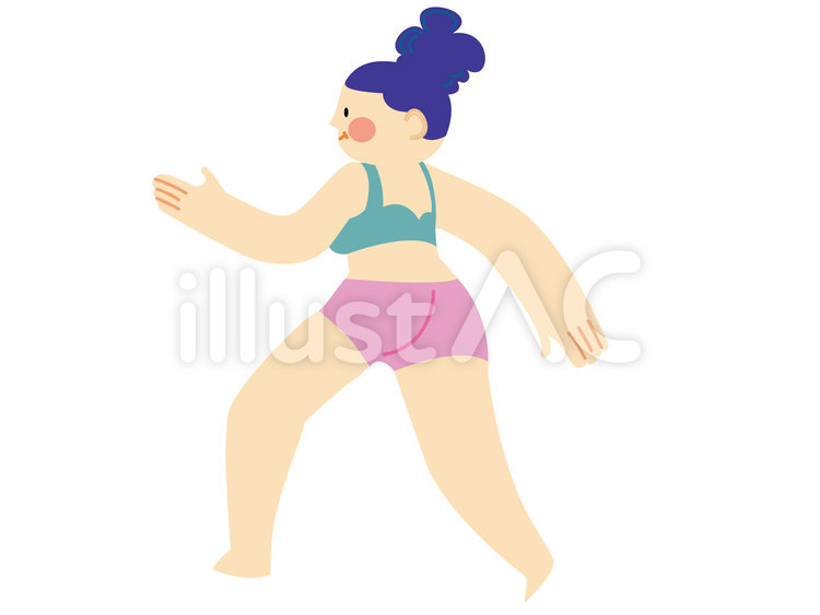 エクササイズ（女性） エクササイズ,運動,体操のイラスト素材