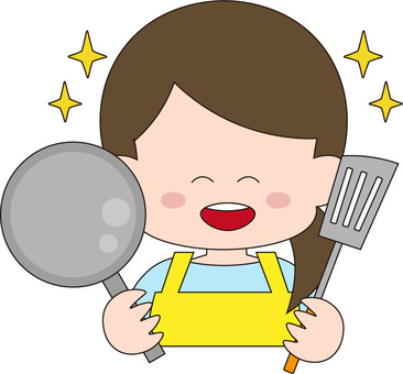 cooking woman smile, , JPG and PNG