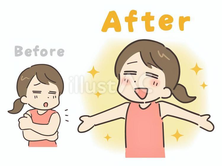 二の腕のダイエットに成功した女性 二の腕,ダイエット,美容のイラスト素材