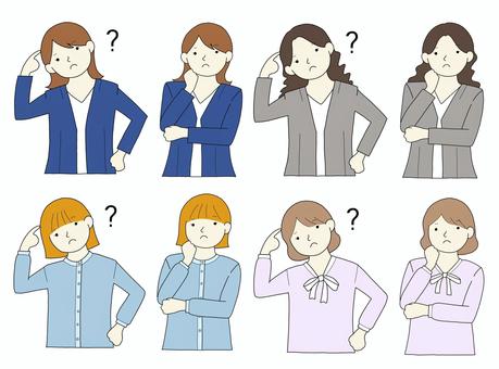 Illustration, female, people, icon, 