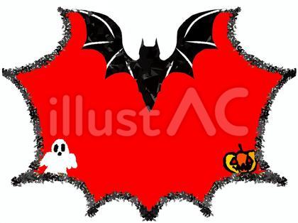ハロウィンフレーム(コウモリ)