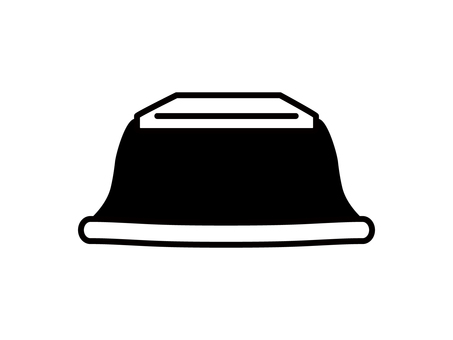 こたつ（モノクロ）_冬アイコン こたつ,炬燵,冬,暖房,暖房器具,和室,団らん,和風,アイコン,モノクロのイラスト素材