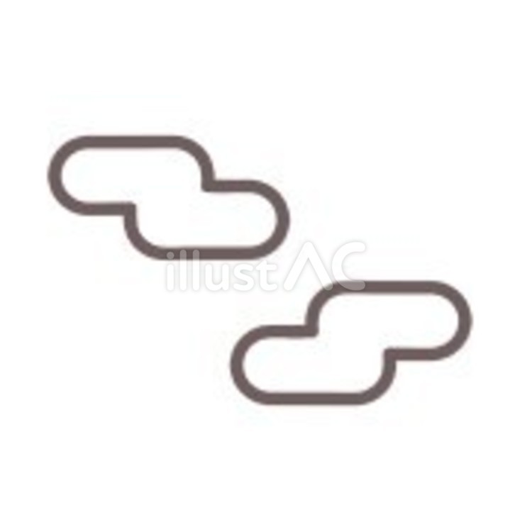 和風の雲 雲,白,空のイラスト素材