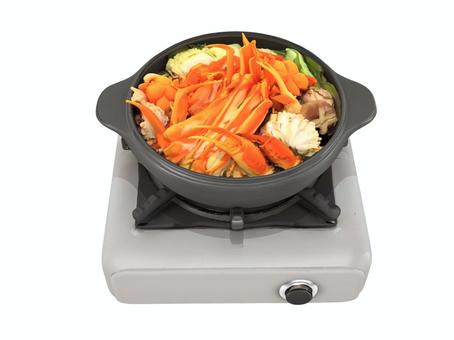 冬の味覚居酒屋正月料理新春迎春カニすき鍋 カニ,蟹,かに,カニ鍋,かに鍋,かにちり,カニすき,蟹鍋,鍋物,鍋料理のイラスト素材