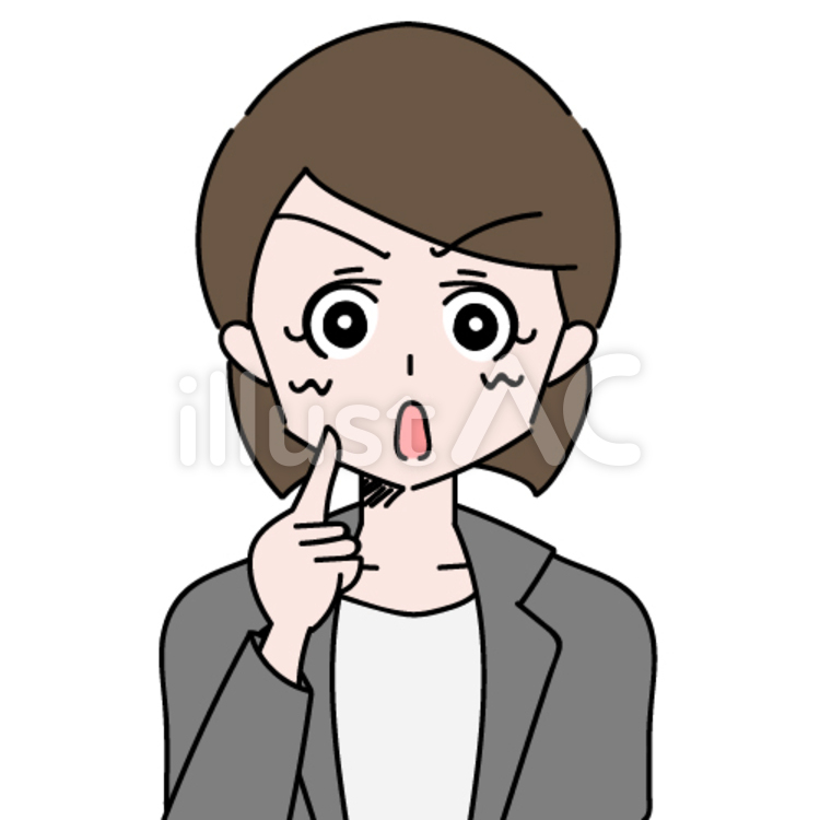 キャリアウーマン　注意 注意,注目,指摘のイラスト素材