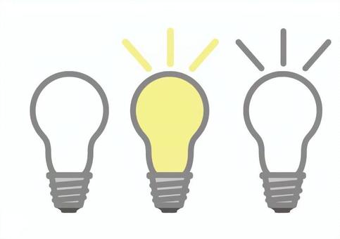 電球 電球,ひらめき,ピカーン,白熱電球,電化製品,家具,光のイラスト素材