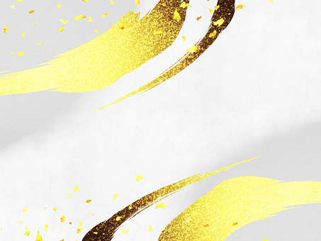 金色の筆書きと淡い和風背景 金,金箔,筆,背景,和柄,キラキラ,和風,年賀状,フレーム,和のイラスト素材