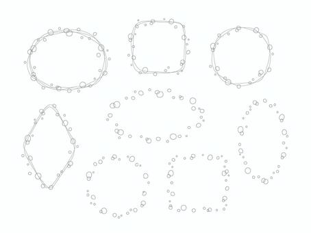 キラキラした吹き出しセット キラキラした吹き出しセット キラキラ,吹き出し,フレーム,輝き,丸,ベクター,希望,光,雰囲気,空想のイラスト素材