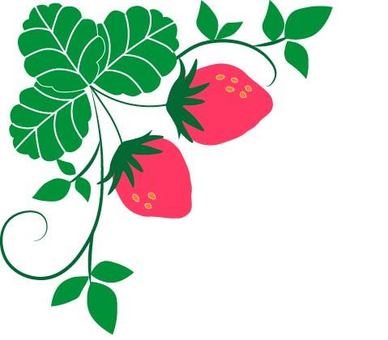 Strawberry corner decoration, JPG and PNG Strawberry corner decoration, strawberry, corner, decoration, JPG and PNG