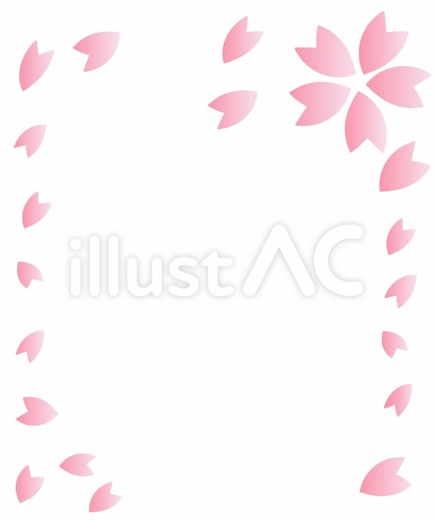 メモ用 桜,春,メモのイラスト素材
