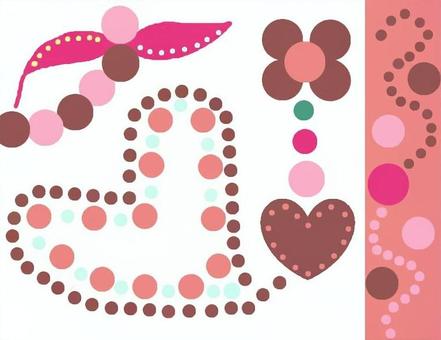 バレンタイン バレンタイン,チョコレート,ハート,love,想い,気持ち,告白,ハッピー,メッセージのイラスト素材