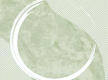 和紙質感と円形ブラシの抽象的な抹茶色背景 抽象的,和風,背景,フレーム,アブストラクト,テクスチャ,壁紙,緑,和紙,円のイラスト素材