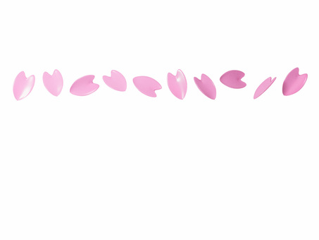桜の花びらが舞うライン・背景透過 桜,舞う,花びら,花弁,ライン,上品,かわいい,かっこいい,春,背景のイラスト素材