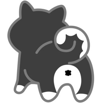 柴犬（うしろ）2 柴犬,犬,動物,立つ,うしろ,しっぽ,おしり,シンプル,かわいい,キュートのイラスト素材