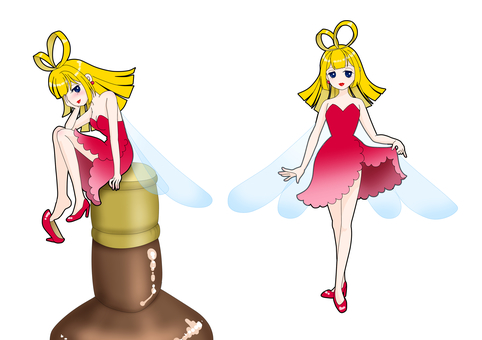 Illustration, coisa viva, figura, mulher de fascínio, 