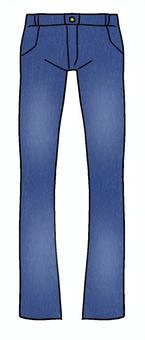ジーンズ ジーンズ,ズボン,ファッション,デニム,青のイラスト素材