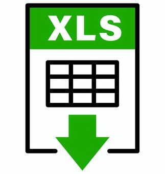 XLSファイル・データシートのアイコン5 xls,ファイル,アイコン,表データ,表計算,エクセル,ビジネス,集計,レポート,データ分析のイラスト素材