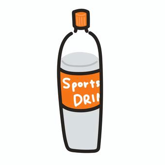 スポーツドリンク（オレンジ） スポーツドリンク,オレンジ,部活,飲み物,ペットボトルのイラスト素材