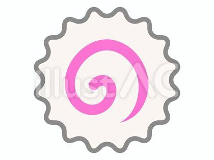 鳴門巻き(なると)のシンプルなアイコン