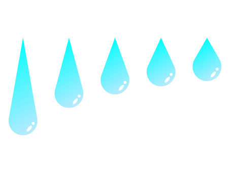 Illustration, gotas, agua, hundimiento, 