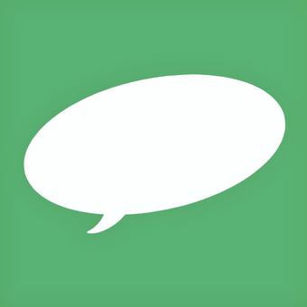 吹き出しの背景5 背景,吹き出し,緑のイラスト素材