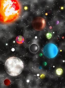 Space and planet, space, planet, silver, JPG