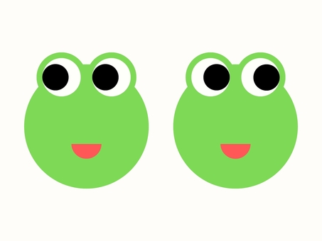 カエルの顔（横目）