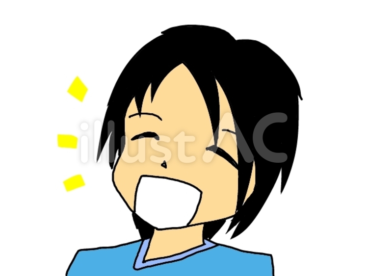 笑顔の子 笑顔,笑う,満面の笑みのイラスト素材