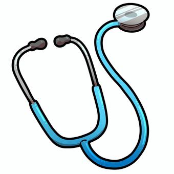 青い聴診器 青い聴診器 医療,聴診器,青のイラスト素材
